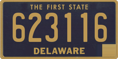 DE license plate 623116