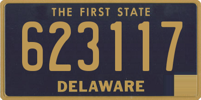DE license plate 623117