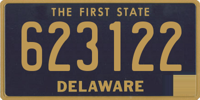 DE license plate 623122