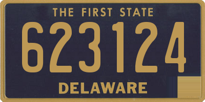 DE license plate 623124