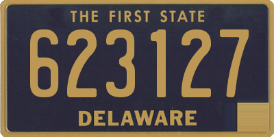 DE license plate 623127