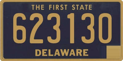 DE license plate 623130
