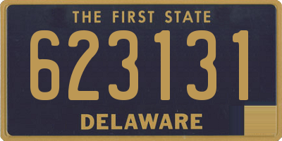 DE license plate 623131