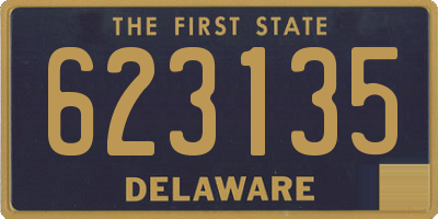 DE license plate 623135