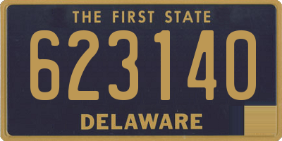 DE license plate 623140