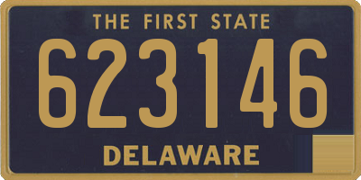 DE license plate 623146