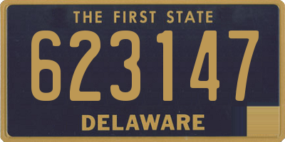 DE license plate 623147