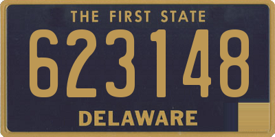 DE license plate 623148