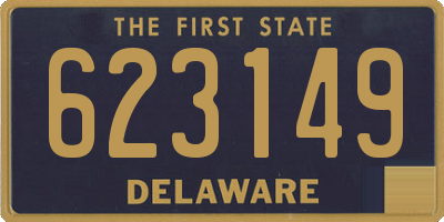 DE license plate 623149