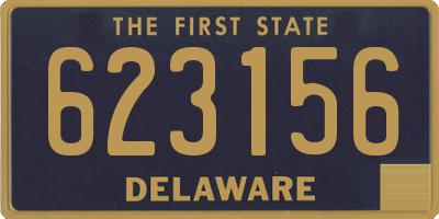DE license plate 623156