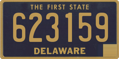 DE license plate 623159
