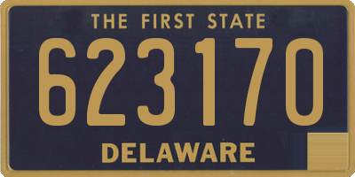 DE license plate 623170