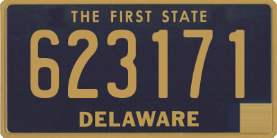DE license plate 623171
