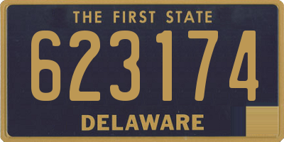 DE license plate 623174