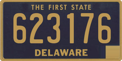 DE license plate 623176