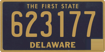 DE license plate 623177