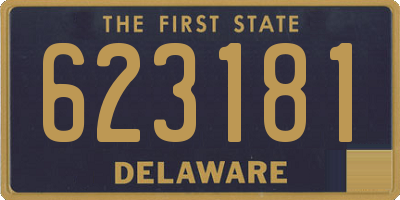 DE license plate 623181