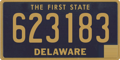 DE license plate 623183