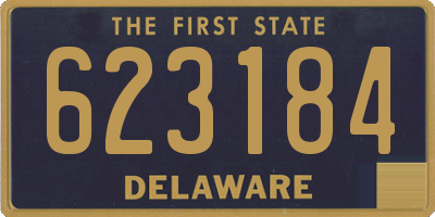 DE license plate 623184