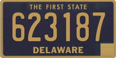 DE license plate 623187