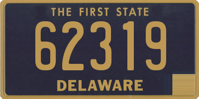 DE license plate 62319