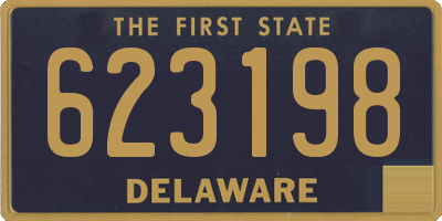 DE license plate 623198