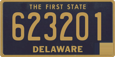DE license plate 623201