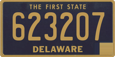 DE license plate 623207