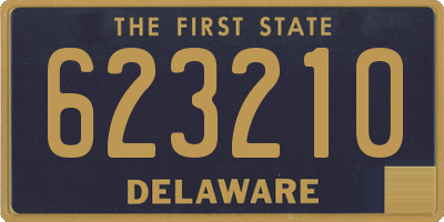 DE license plate 623210