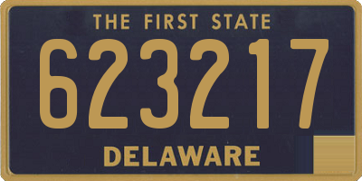 DE license plate 623217