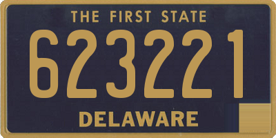 DE license plate 623221