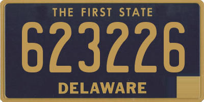 DE license plate 623226