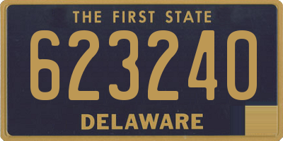 DE license plate 623240