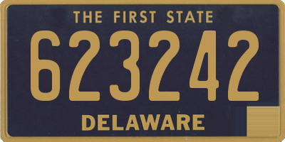 DE license plate 623242