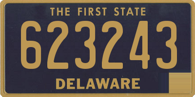 DE license plate 623243