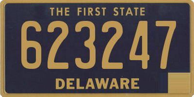 DE license plate 623247