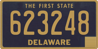 DE license plate 623248