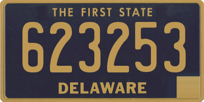 DE license plate 623253