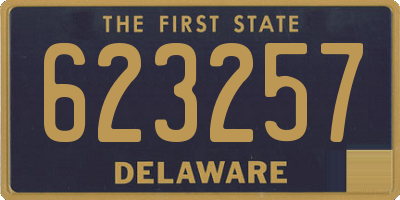 DE license plate 623257