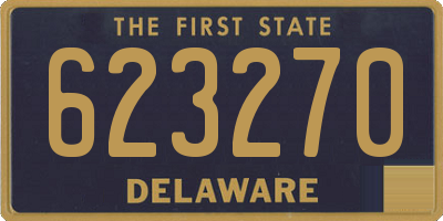 DE license plate 623270