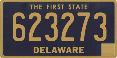 DE license plate 623273