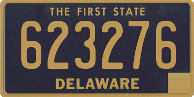 DE license plate 623276
