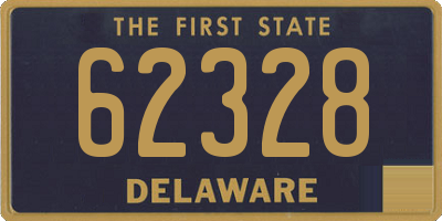 DE license plate 62328