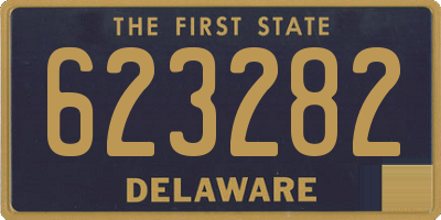 DE license plate 623282
