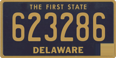 DE license plate 623286