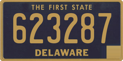 DE license plate 623287