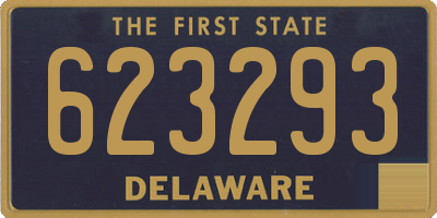 DE license plate 623293