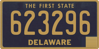 DE license plate 623296