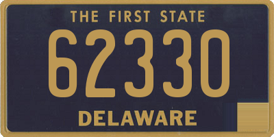 DE license plate 62330