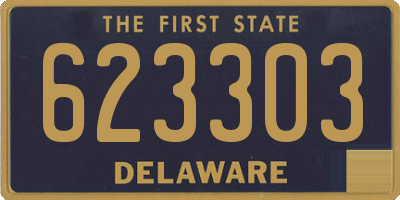 DE license plate 623303